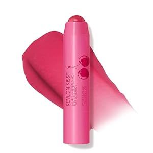 Revlon Lip Balm, Kiss Tinted Lip Balm, Face Makeup with Lasting Hydration, SPF 20, Infused with Natural Fruit Oils, 030 Sweet Cherry, 0.09 Oz