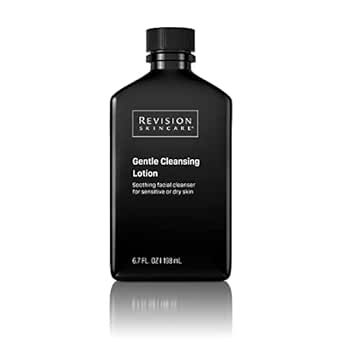 Revision Skincare Gentle Cleansing Lotion, creamy cleanser that removes make-up, dirt and debris without upsetting the skin's delicate moisture balance, make skin clean, smooth and hydrated, 6.7 Fl oz