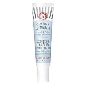 First Aid Beauty Ultra Repair Lip Therapy – Semi-Matte Lip Moisturizer for Dry, Chapped Lips – .5 oz