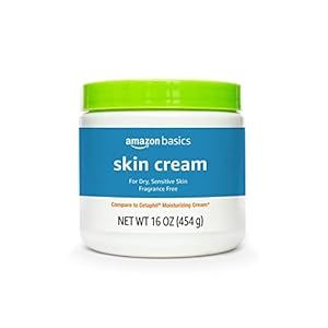 Amazon Basics Ultra Moisturizing Skin Cream for Dry & Sensitive Skin, Dermatologist Tested, Fragrance Free, 16 Ounce, 1 Pound (Pack of 1) (Previously Solimo)