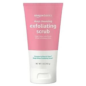 Amazon Basics Deep Cleansing Exfoliating Scrub, Unscented, 5 Ounces, Pack of 1