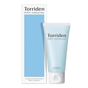 Torriden DIVE-IN Hyaluronic Acid Soothing Cream (Tube) 3.38 fl oz | Revitalizing Facial Moisturizer for Sensitive, Dry Skin | Fragrance-free, Alcohol-free, No Colorants | Vegan, Cruelty-Free