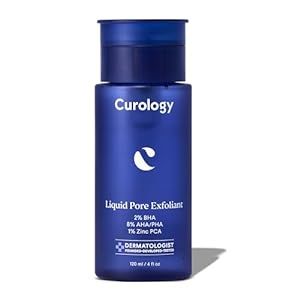 Curology Liquid Pore Exfoliant, 2% BHA Salicylic Acid, 8% AHA/PHA Lactic Acid, and 1% Zinc PCA, Brightening and Exfoliating Facial Skin Care, 4 fl oz
