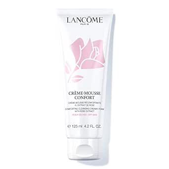 Lancome Creme Mousse Confort Foaming Facial Cleanser - Comforting Cream Cleanser & Makeup Remover - With Rosehip Oil - 4.2 Fl Oz