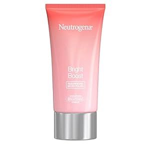 Neutrogena Bright Boost Resurfacing Facial Exfoliator with Glycolic and Mandelic AHAs Gentle Skin Resurfacing Face Cleanser for Bright Smooth Skin, Micro Polish, 2.6 Fl Oz