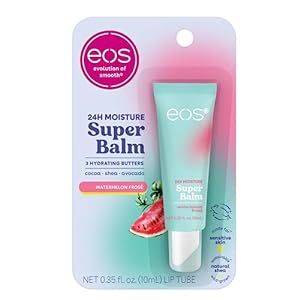 eos 24H Moisture Super Balm- Watermelon Frose, Lip Mask, Day or Night Lip Treatment, Made for Sensitive Skin, 0.35 fl oz