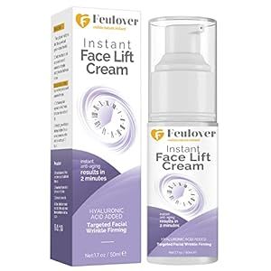 Feulover Instant Face Lift Cream-Temporary Face Lifting and Tightenin-Firm Loose Sagging Skin-Smooth Fine Lines and Wrinkles