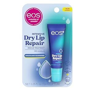 eos The Hero Lip Repair, Extra Dry Lip Treatment, 24HR Moisture, Overnight Lip Treatment, Natural Strawberry Extract, 0.35 fl oz