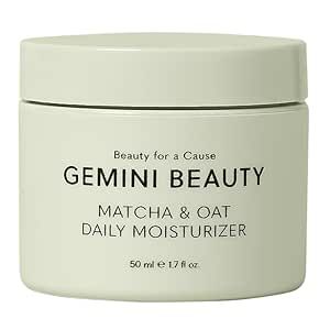 Gemini Beauty Matcha & Oat Moisturizer, Green Tea Moisturizer, Green Tea Face Moisturizer, 1.7 Fl Oz
