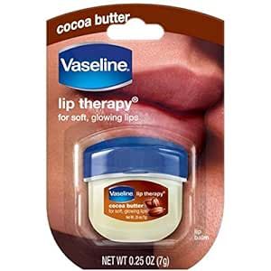 Vaseline Lip Therapy Cocoa Butter.25 oz (Pack of 4)