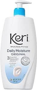 Keri Whole Body Therapy Original, Continuous Moisturization, 3 Essential Moisturizers (Vitamin E, Aloe and Sunflower Seed Oil), 20 Oz